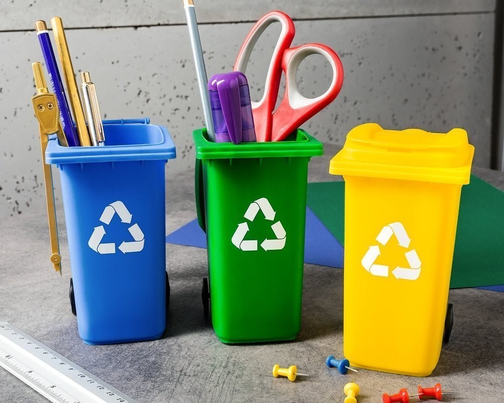 Suporturi pentru stilouri COȘ DE GUNOI set 3 buc - imagine 6